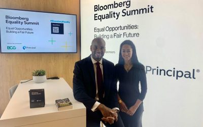 Kadiatu and Samuel Etienne at the Bloomberg UK Equality Summit