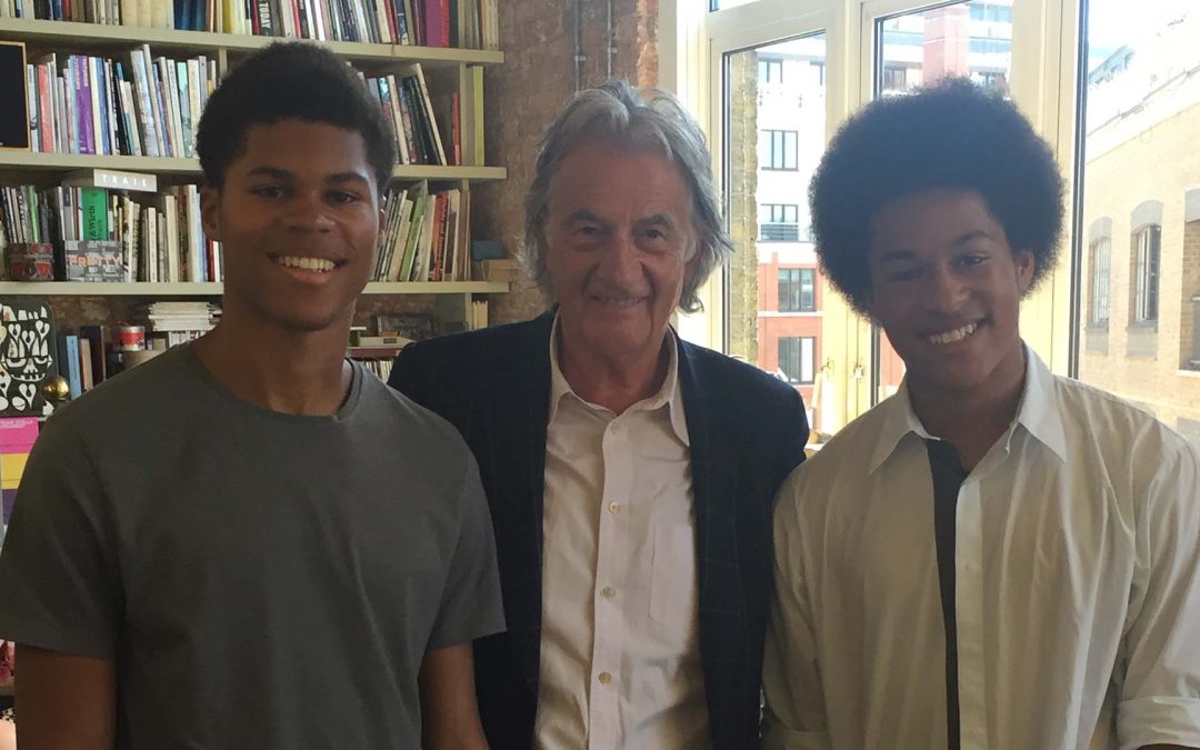 Sheku and Braimah with Paul Smith at his Covent Garden studio