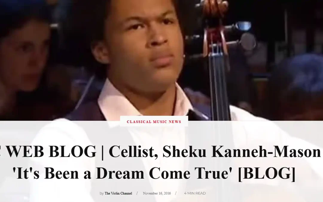 Sheku Blog on the Violin Channel